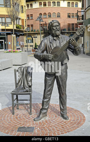 Jose Maria Iparragirre memorial, Gernika Lumo, province de Biscaye, Pays basque, pays Basque, Espagne / Guernica Lumo Banque D'Images