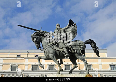 El Cid, statue équestre, Burgos, province de Castille et Leon, Espagne / Castilla y Leon Banque D'Images