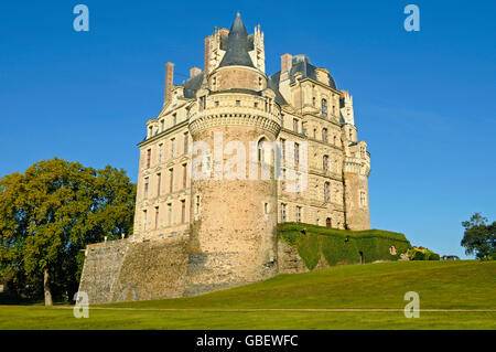 Chateau Brissac, Brissac-Quince, Angers, Departement Maine-et-Loire, Pays de la Loire, France Banque D'Images