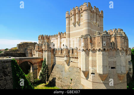 Château, musée, Coca, province Ségovie, Castille et Leon, Espagne / Castilla y Leon, Castillo Banque D'Images