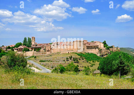 Village forteresse Pedraza, Pedraza de la Sierra, Ségovie, Castille et Leon, Espagne / Castilla y Leon Banque D'Images