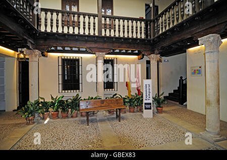 Lieu de naissance du poète Miguel de Cervantes, Alcala de Henares, Madrid, Espagne Banque D'Images