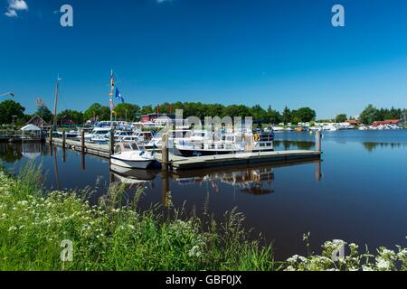 Hafen à Barssel, Niedersachsen, Deutschland Banque D'Images