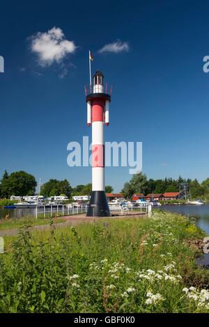 Hafen à Barssel, Niedersachsen, Deutschland Banque D'Images