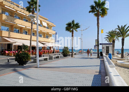 Platja de Finestrat, Playa, plage, Benidorm, Costa Blanca, Alicante, Espagne, Europe Banque D'Images