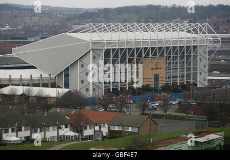 Football - Ligue de football - Leeds United - Elland Road.Elland Road, stade du club de football Leeds United Banque D'Images