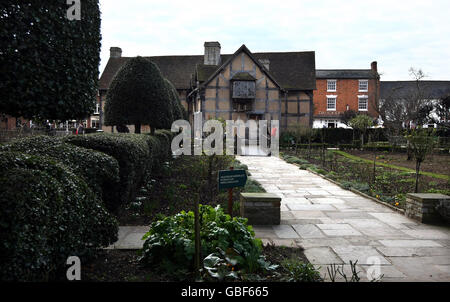 Lieu de naissance de William Shakespeare à Stratford-upon-Avon. Banque D'Images