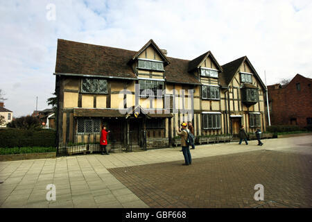 Lieu de naissance de William Shakespeare à Stratford-upon-Avon. Banque D'Images