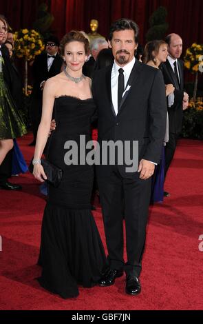 Diane Lane et Josh Brolin arrivent pour les 81e Academy Awards au Kodak Theatre de Los Angeles. Banque D'Images
