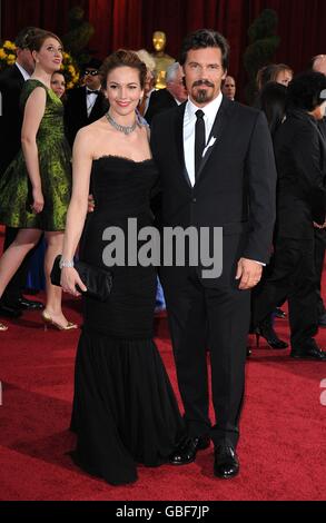 81e Academy Awards - arrivées - Los Angeles.Diane Lane et Josh Brolin arrivent pour les 81e Academy Awards au Kodak Theatre de Los Angeles. Banque D'Images