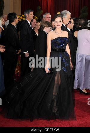 81e Academy Awards - arrivées - Los Angeles.Marion Cotillard arrive pour les 81e Academy Awards au Kodak Theatre de Los Angeles. Banque D'Images