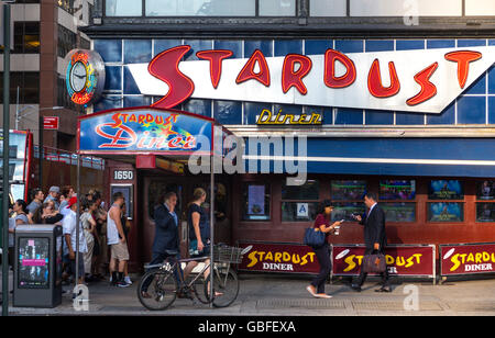 Stardust Diner Façade, Times Square, New York, USA Banque D'Images