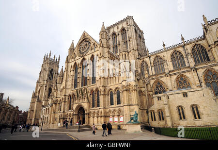 Bâtiments et points de repère - York Minster Banque D'Images