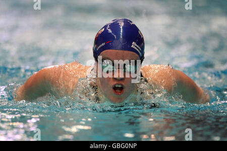 Eleanor Simmonds, grand-Bretagne, nage pendant les chaleurs de Womens MD 200 m im pendant les championnats britanniques de natation à Ponds Forge, Sheffield. Banque D'Images