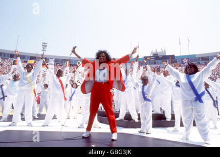 Soul diva Diana Ross divertit la foule pendant l'ouverture Cérémonie de la coupe du monde au stade Soldier Field À Chicago Banque D'Images