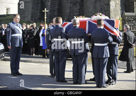 Katie-Jo Davies funeral Banque D'Images