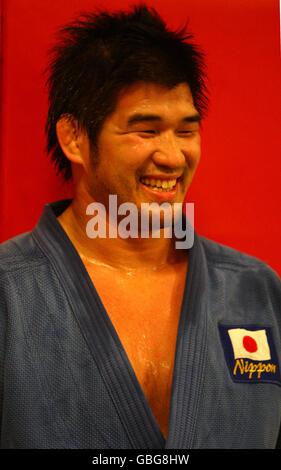 Champion japonais de judo étudiant au Royaume-Uni.Kosei Inoue assiste à des sessions de formation au siège de Judo Scotland à Ratho Banque D'Images