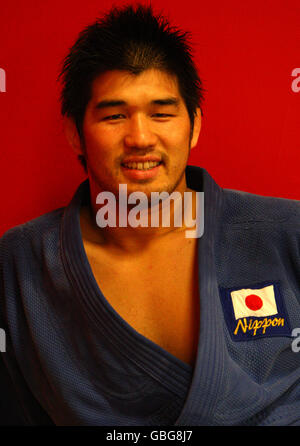 Kosei Inoue assiste à des sessions de formation au siège de Judo Scotland à Ratho Banque D'Images