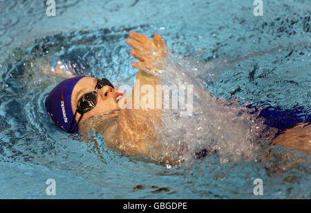 Eleanor Simmonds de Grande-Bretagne lors de la finale de 200m im de Womens MD lors des championnats britanniques de natation à Ponds Forge, Sheffield. Banque D'Images