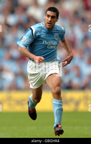 Football - FA Barclaycard Premiership - Manchester City / Everton. Claudio Reyna de Manchester City Banque D'Images