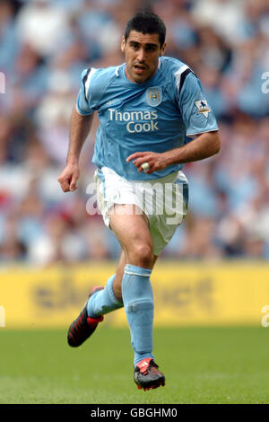 Football - FA Barclaycard Premiership - Manchester City / Everton. Claudio Reyna de Manchester City Banque D'Images
