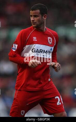 Football - Barclays Premier League - Middlesbrough / Portsmouth - Stade Riverside. Matthew Bates, Middlesbrough Banque D'Images