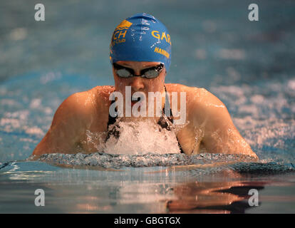 Natation - les Championnats britanniques de natation de gaz 2009 - jour cinq - Ponds Forge.Hannah Miley, en Grande-Bretagne, sur le chemin de la victoire de la finale féminine du coup de sein de 200 M. Banque D'Images