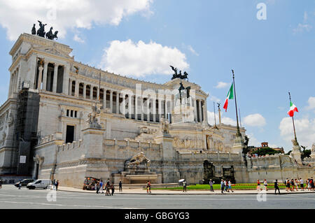 Vittorio Emanuele II, National Memorial, Piazza Venezia, square, Rome, Latium, Italie Banque D'Images