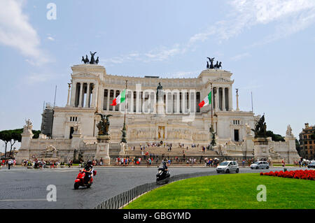 Vittorio Emanuele II, National Memorial, Piazza Venezia, square, Rome, Latium, Italie Banque D'Images