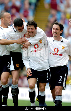 Soccer - FA Barclaycard Premiership - Aston Villa v Manchester United Banque D'Images