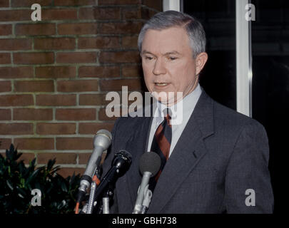 Washington, DC, États-Unis, le 29 mars 1998, le sénateur Jeff Sessions à CBS 'La Nation' face Crédit : Mark Reinstein Banque D'Images