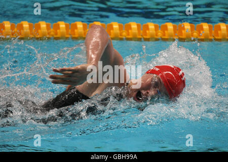 Natation - les Championnats britanniques de natation de gaz 2009 - jour cinq - Ponds Forge.Lewis Smith d'Edinburgh Warrender participe à l'Open masculin de 400m im aux championnats britanniques de natation de gaz 2009 Banque D'Images