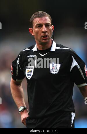 Football - Barclays Premier League - Manchester City / Sunderland - City of Manchester Stadium.Steve Tanner, arbitre Banque D'Images