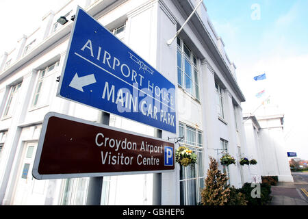 Photo générique de l'Airport House à Croydon, Surrey, qui était autrefois l'aérodrome de Croydon et le premier aéroport international de Londres lors de son ouverture en 1928 Banque D'Images