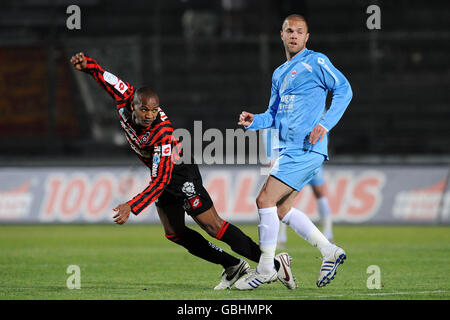 Football - première division française - Nice / Caen - Stade Municipal du Ray. Alexandre Raineau. Banque D'Images