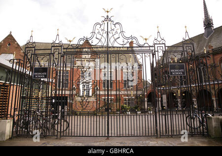 Vue sur Highgate School à Highgate, au nord de Londres. Banque D'Images