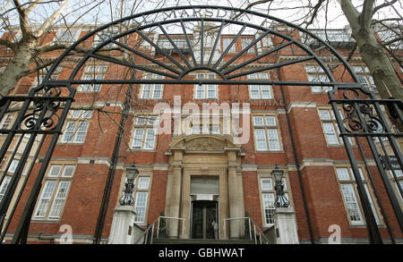 Vue générale de l'hôpital Royal Marsden, Chelsea, Londres. Banque D'Images