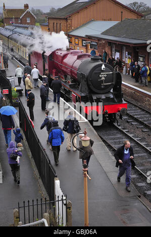 LMS 6100 Royal Scot machine à vapeur Banque D'Images