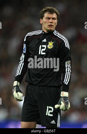 Football - coupe du monde de la Fifa 2010 - cycle de qualification - Groupe six - Angleterre / Ukraine - Stade Wembley. Andrei Pyatov, gardien de but de l'Ukraine Banque D'Images