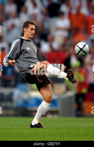 Miroslav Klose en Allemagne pendant l'échauffement avant le match Banque D'Images