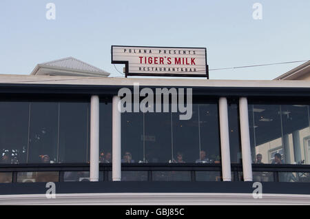 Restaurant à Muizenberg Lait tigres à Cape Town Banque D'Images