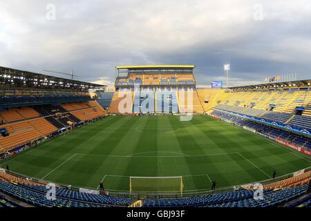 Football - UEFA Champions League - quart de finale - première étape - Villarreal / Arsenal - Estadio El Madrigal.Vue générale de l'Estadio El Madrigal, maison de Villarreal Banque D'Images