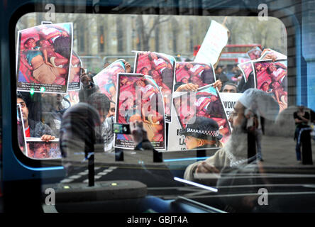 Les tamouls manifestation à Londres Banque D'Images