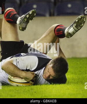 Rugby Union - Magners League - Edinburgh Rugby - Leinster - Murrayfield Banque D'Images