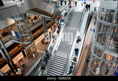 Berlin Hauptbahnhof, la gare centrale, Berlin Banque D'Images