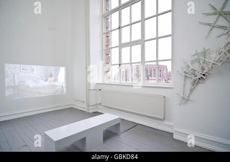 Exposition des élèves à la Kunstakademie Düsseldorf Arts Academy - 16/02 11e 2011, Düsseldorf Banque D'Images