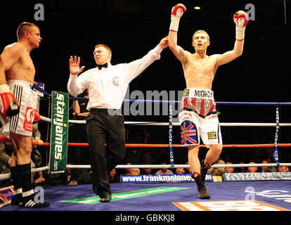 Boxe - English Light-Heavyweight Title - Tony Jeffries v Roy Meissner - Crowtree Leisure Centre Banque D'Images