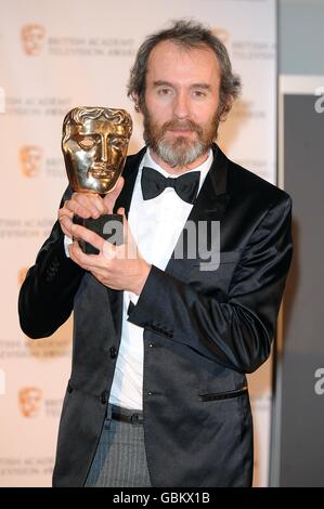 Stephen Dillane a reçu le prix du meilleur acteur pour le tournage de Thomas Hurndall aux British Academy Television Awards au Royal Festival Hall, dans le centre de Londres. Banque D'Images