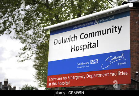 Vue générale de l'hôpital communautaire de Dulwich dans le sud de Londres. Banque D'Images