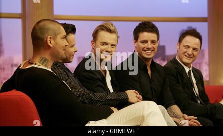 Boyzone visiter GMTV Banque D'Images